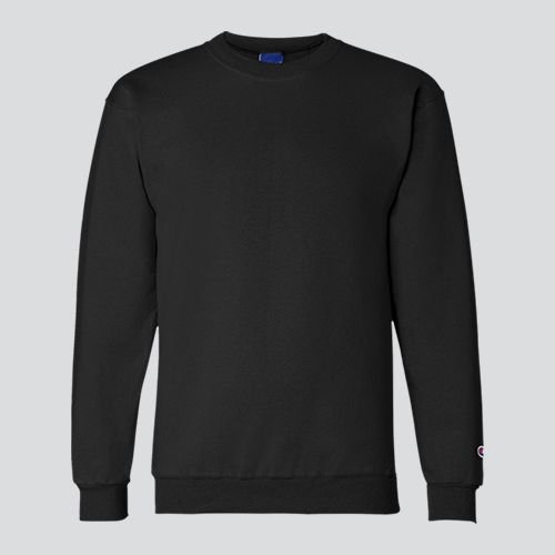 Champion S690 Youth Powerblend Fleece Crew in black