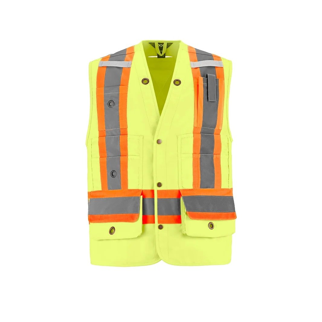 L01190 - Surveyor - Hi-Vis Surveyor’s Vest - Sized VendorCX2 Hi-Vis in yellow
