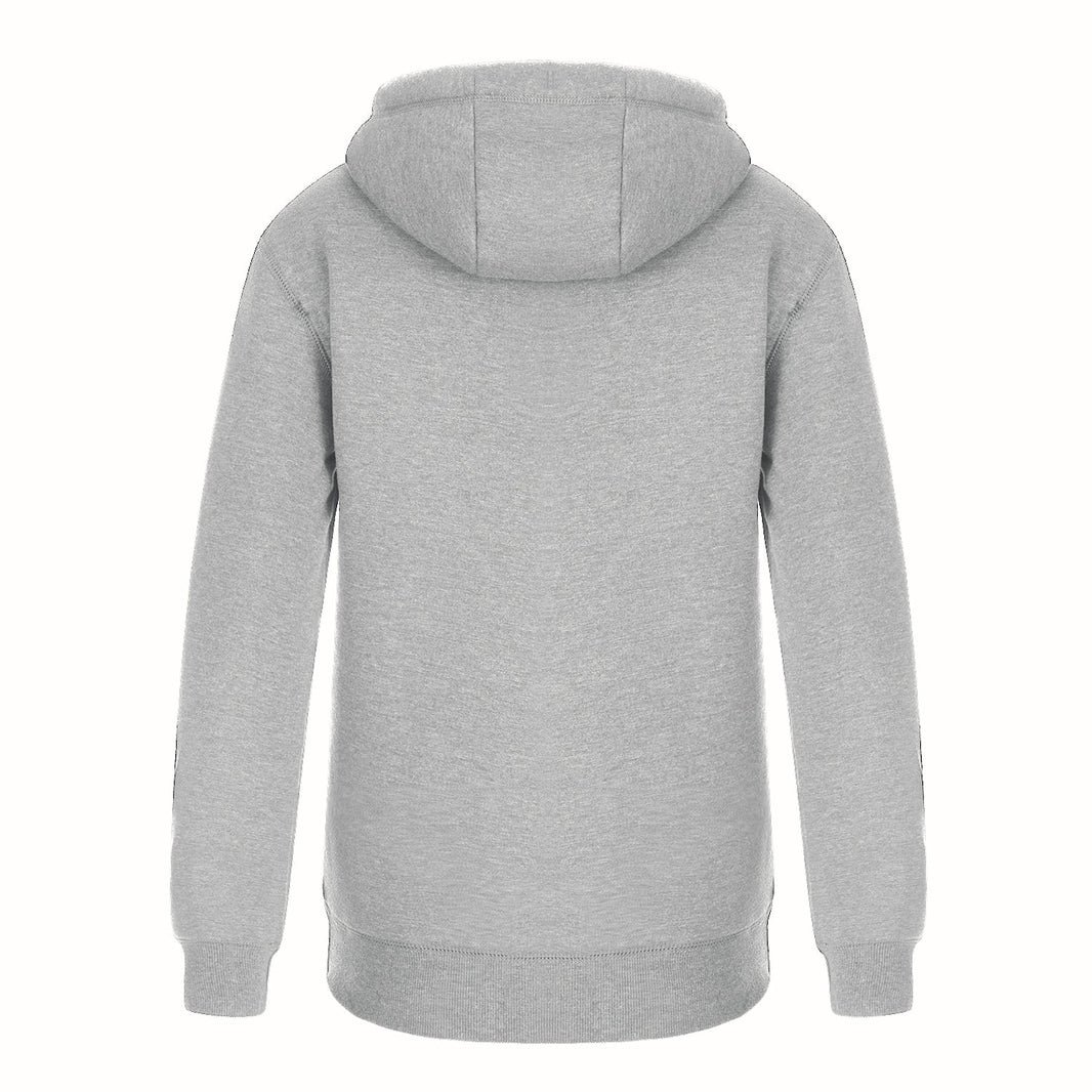 CX2 Yolo Sherpa Lined Zip Hoodie back of grey