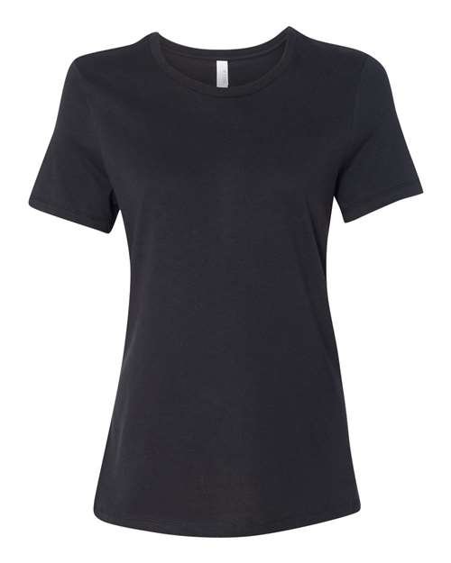 Bella + Canvas Women's Relaxed Jersey Tee in black