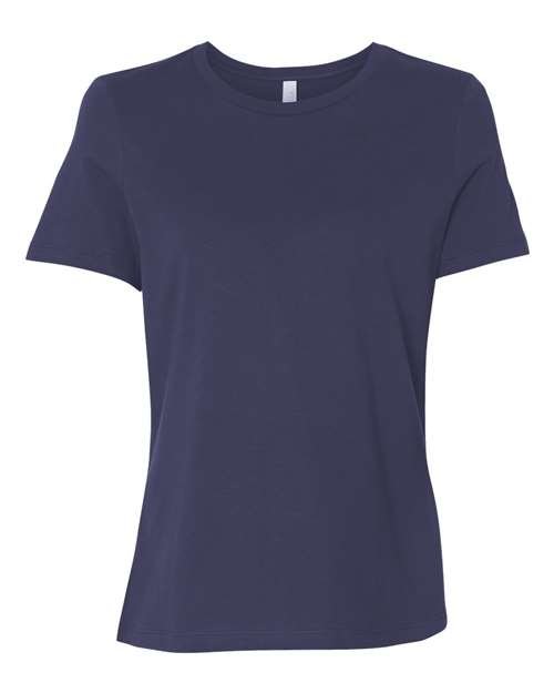Bella + Canvas Women's Relaxed Jersey Tee in navy