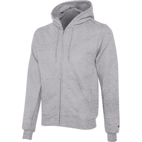 Champion Youth Powerblend® Fleece Full Zip Hoodie in grey