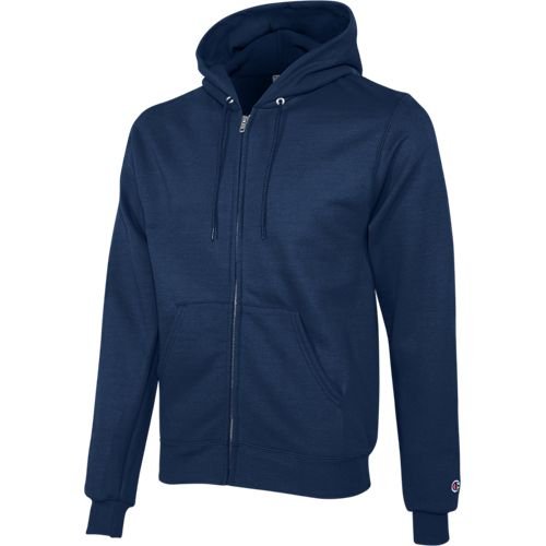 Champion Adult Powerblend® Fleece Full Zip Hoodie in navy