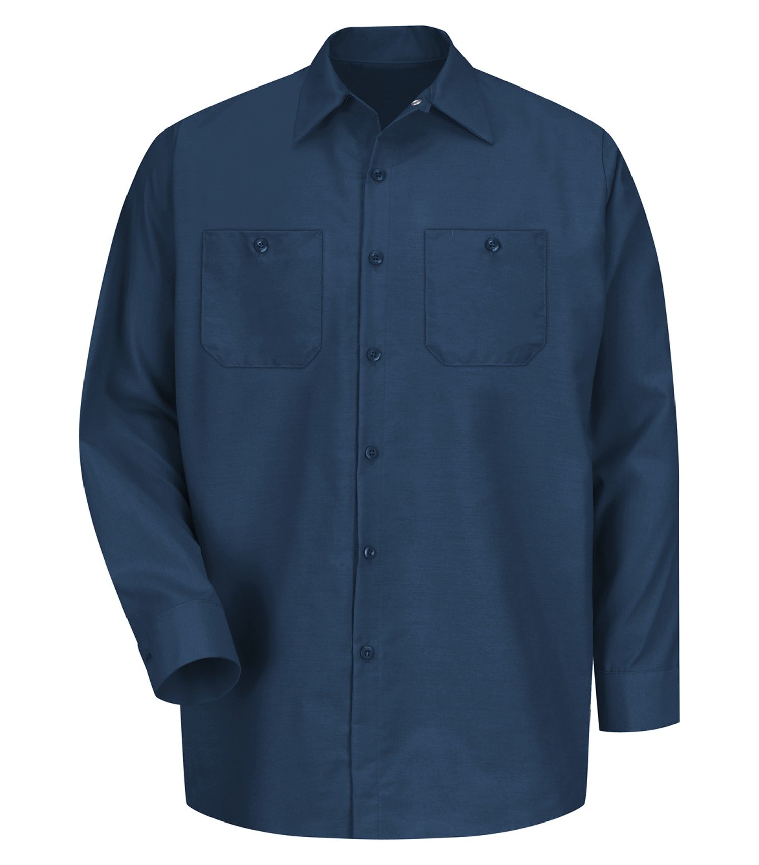 Red Kap Industrial Long Sleeve Work Shirt SP14 in navy
