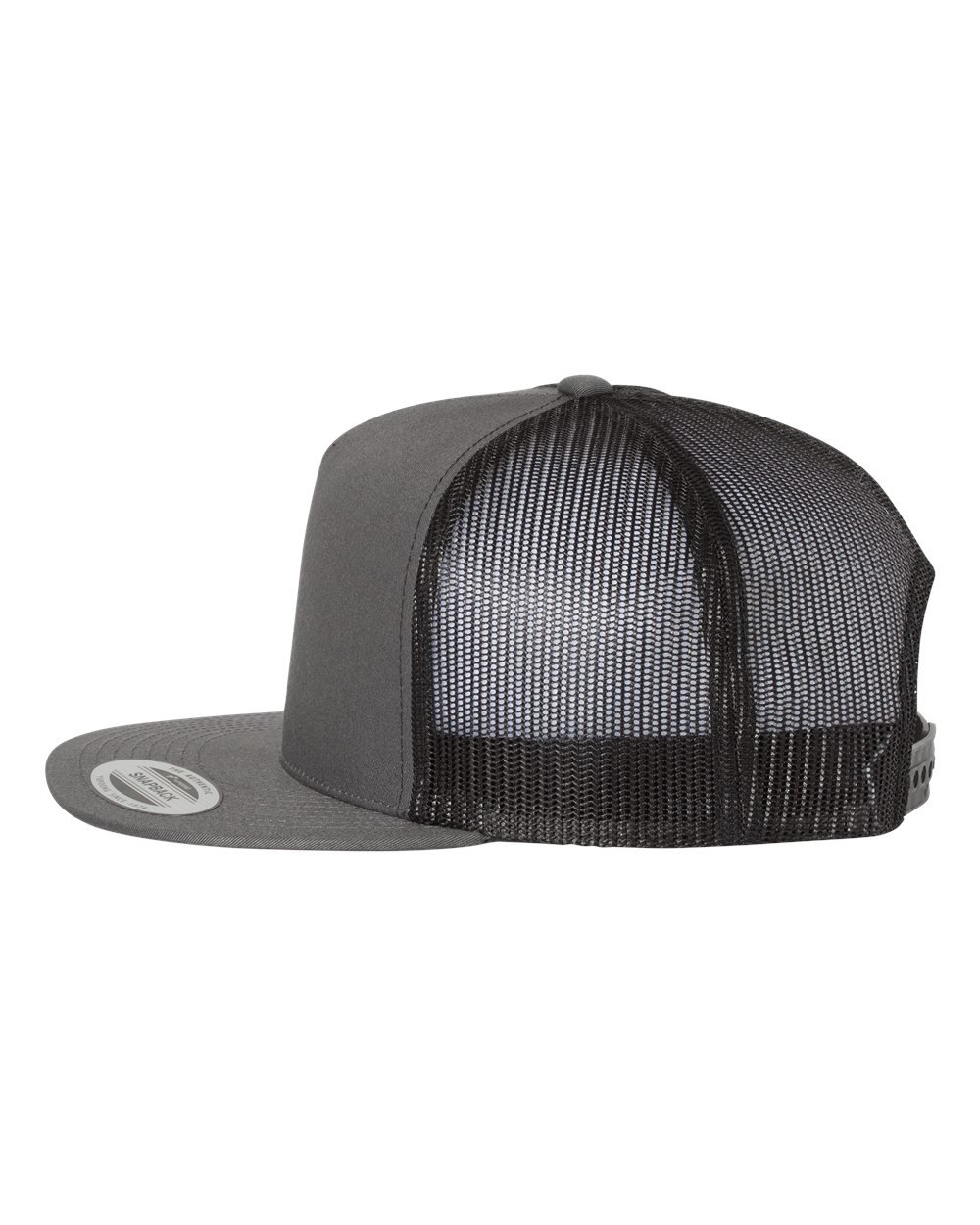 Yupong Classics Flat Bill 5-Panel Trucker in charcoal