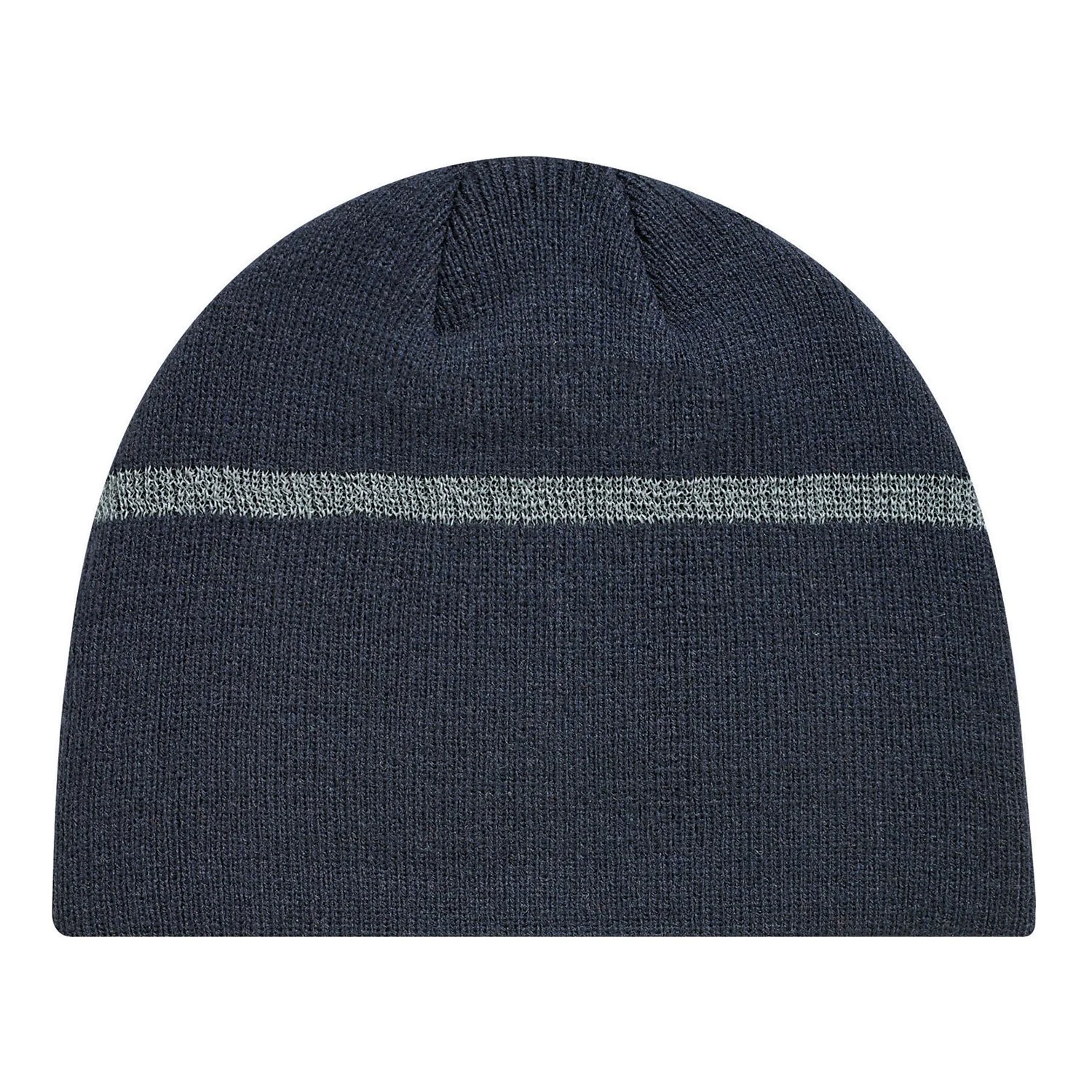 AJM Reflective Beanie: 1S030M in navy blue