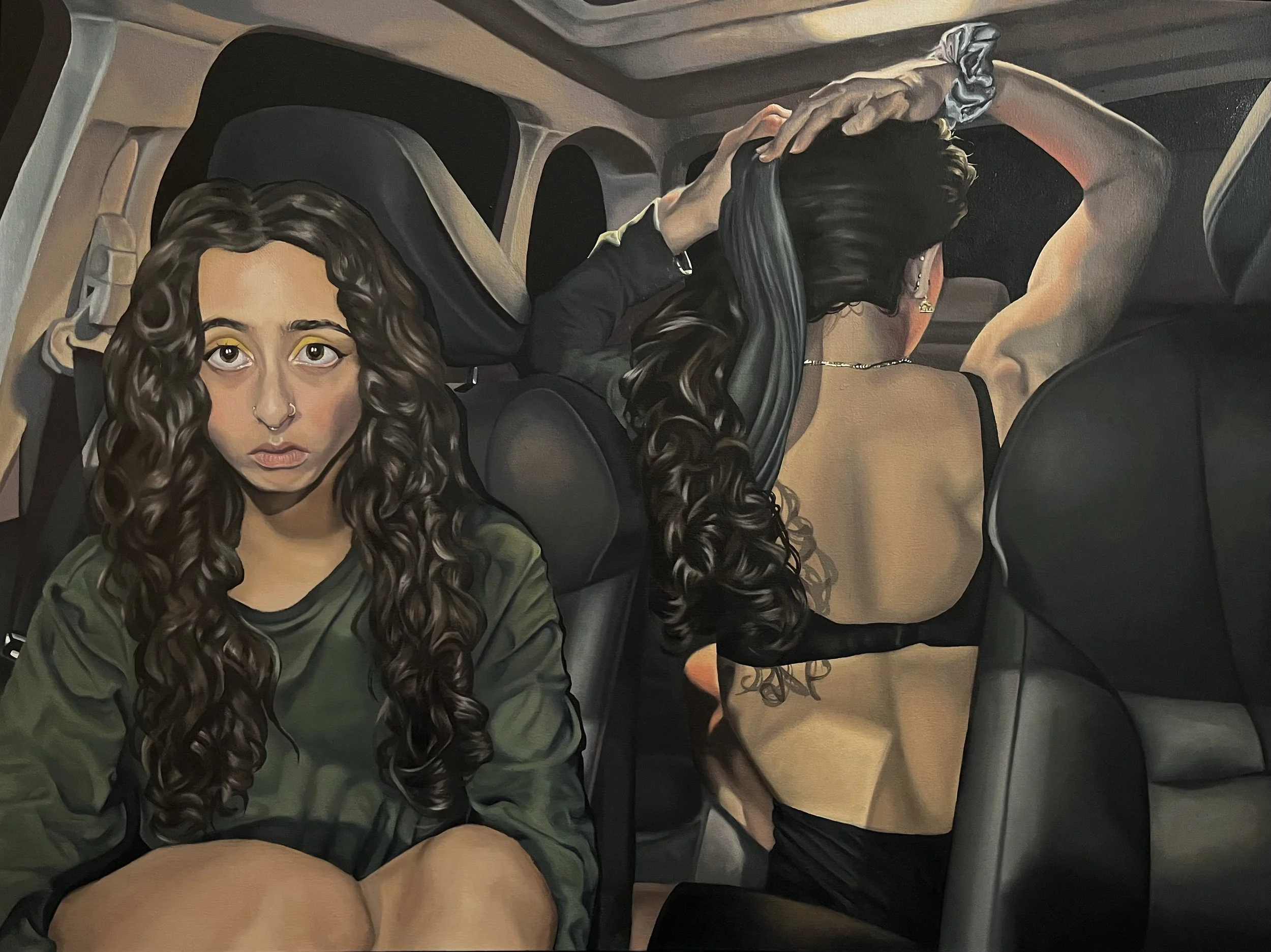 A Lesson In Vulnerability, 2025, Oil on Canvas, 48" x 36"