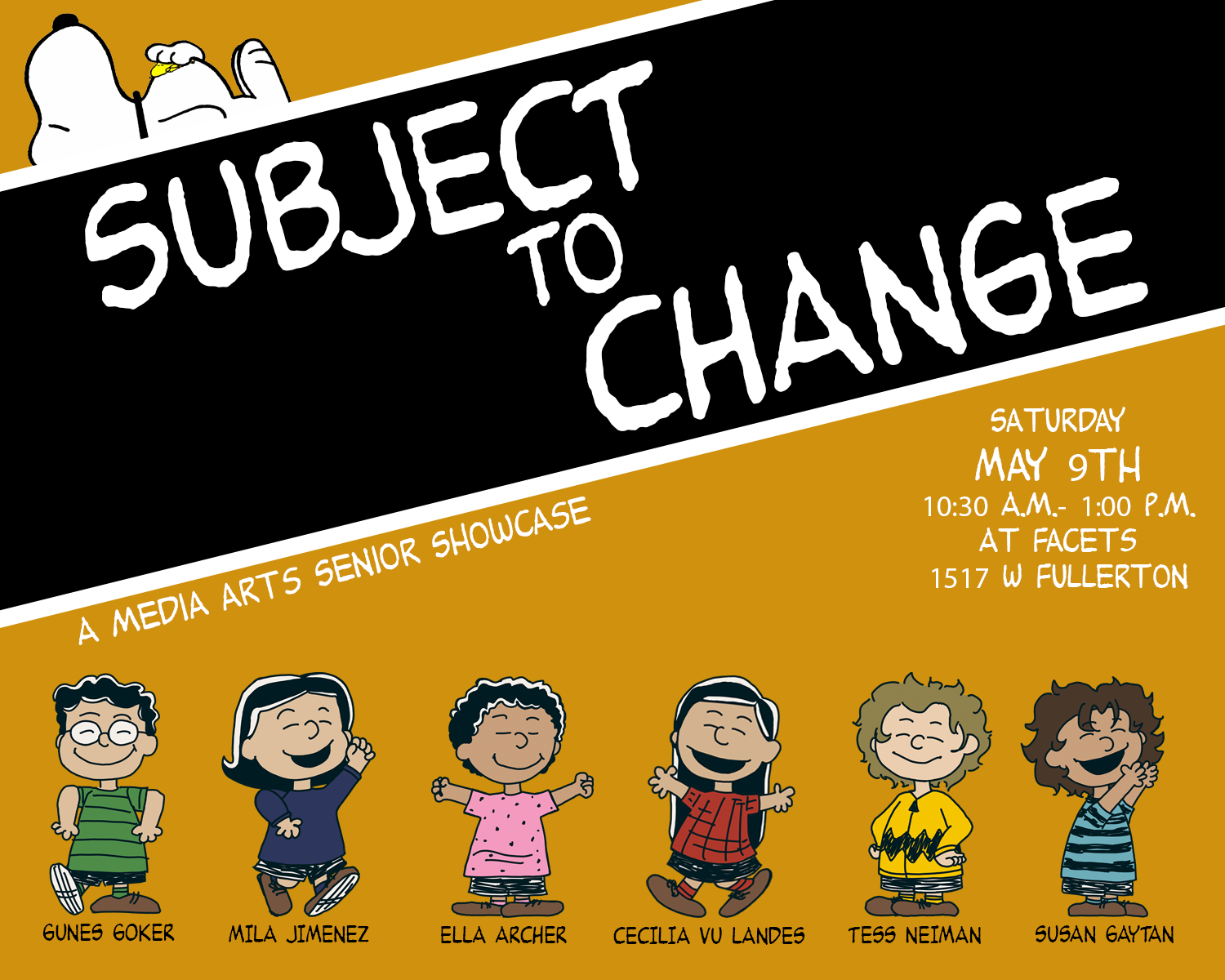 Subject to Change: A Media Arts Senior Showcase