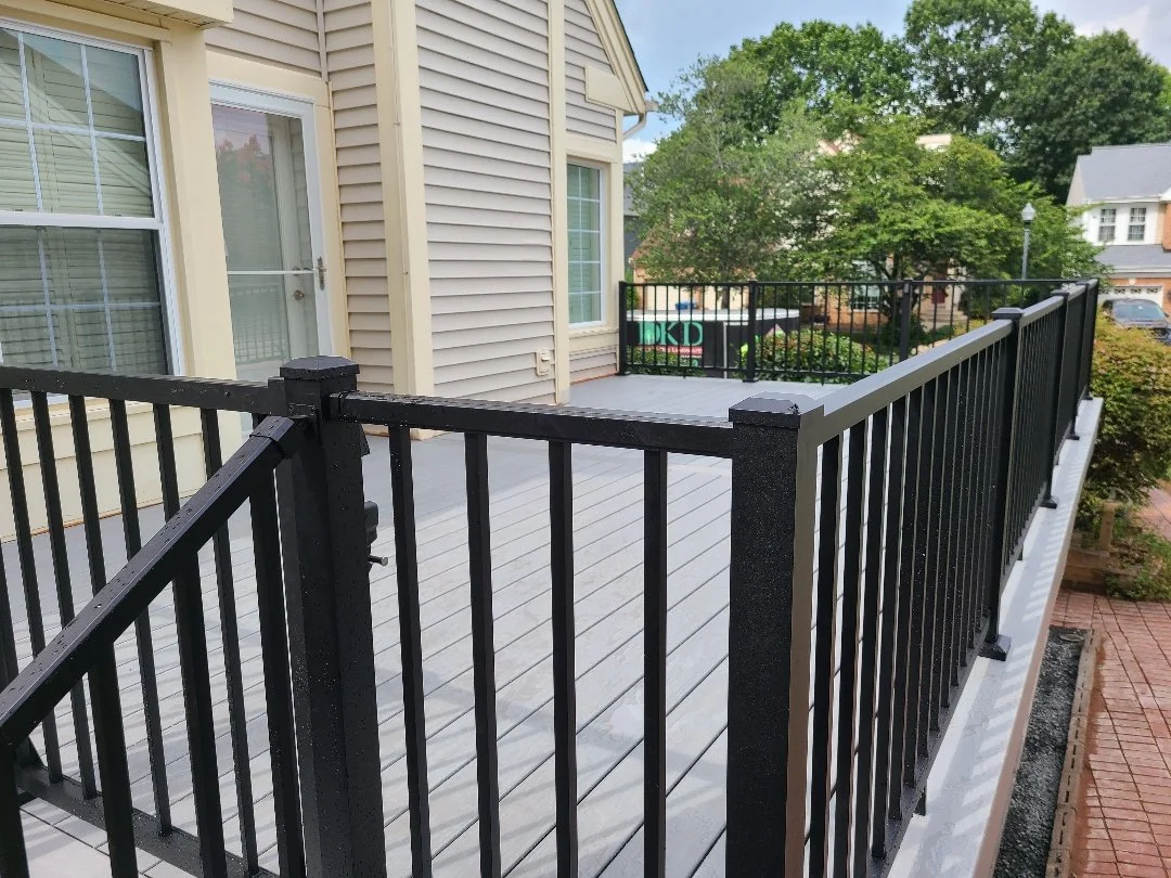 Trex Select Black railings in Northern Virginia