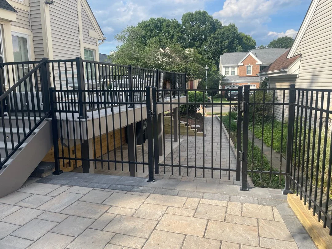 Powder coated aluminum gate in Ashburn VA