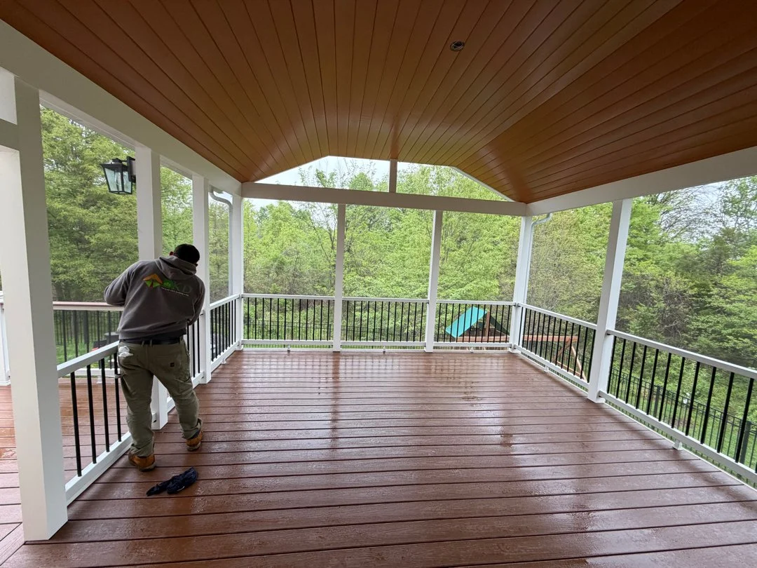 Trex Deck Covered Porch Aldie VA