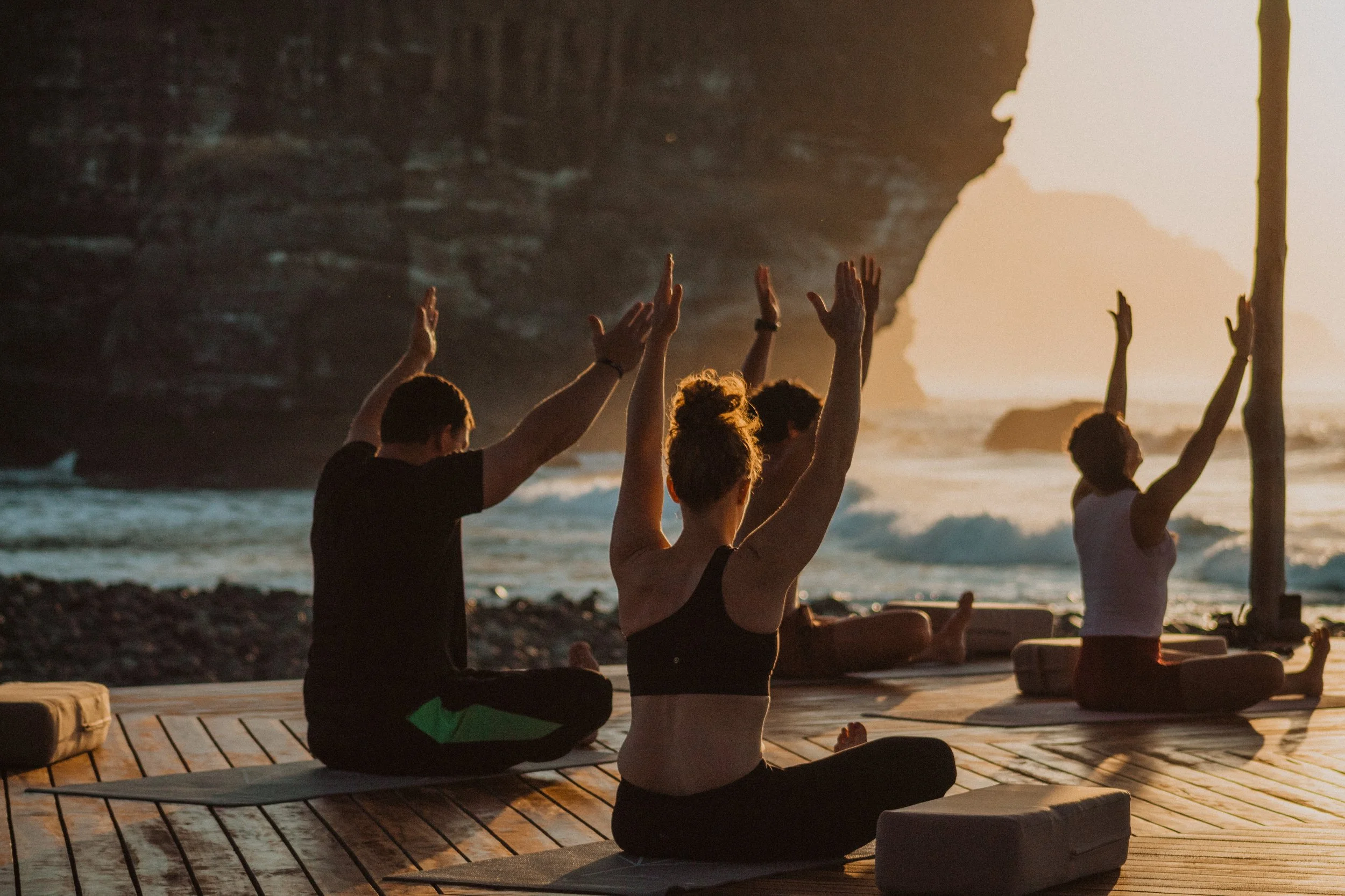 Group of people in a retreat