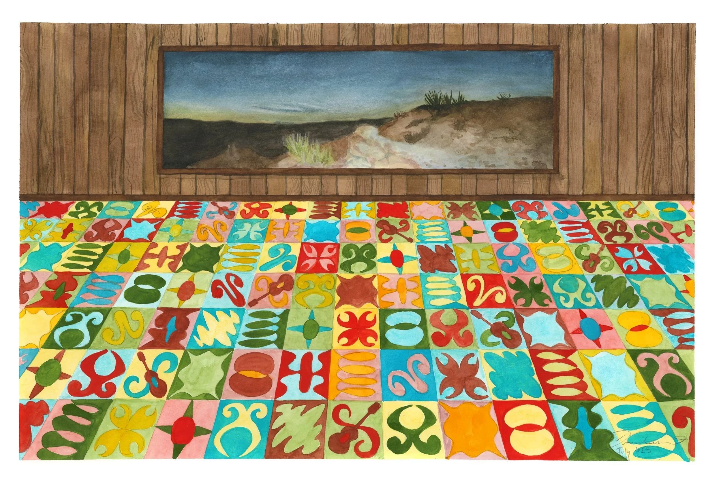 Viewfinder
12" x 18"
Watercolour on Paper
July 2025