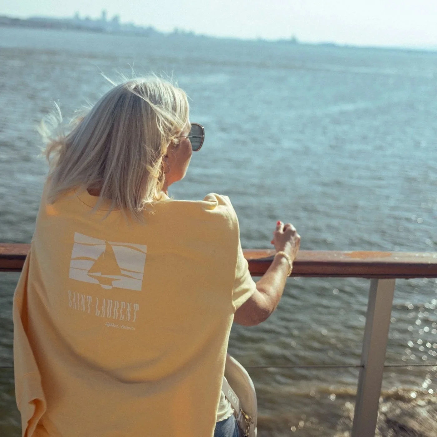 Crewneck Saint-Laurent - Jaune