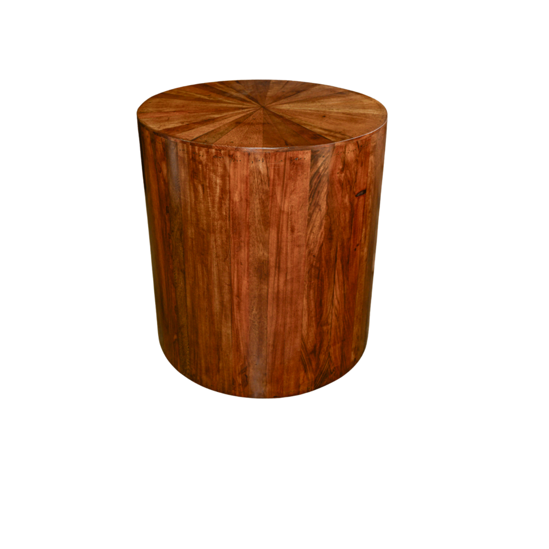 Round Old Mexico End Table
