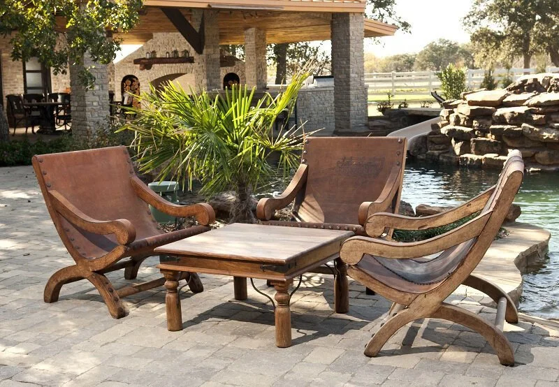 Leather Outdoor Chairs