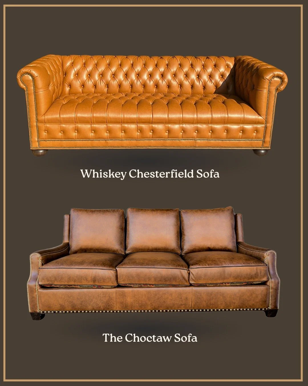 From leather tufted classics to bold upholstered patterns, petite frames to deep-cushioned loungers, and curved silhouettes to clean modern cuts&mdash;we have the perfect sofa options to fit your ranch-style home or office. ✨ Customize yours with Rio