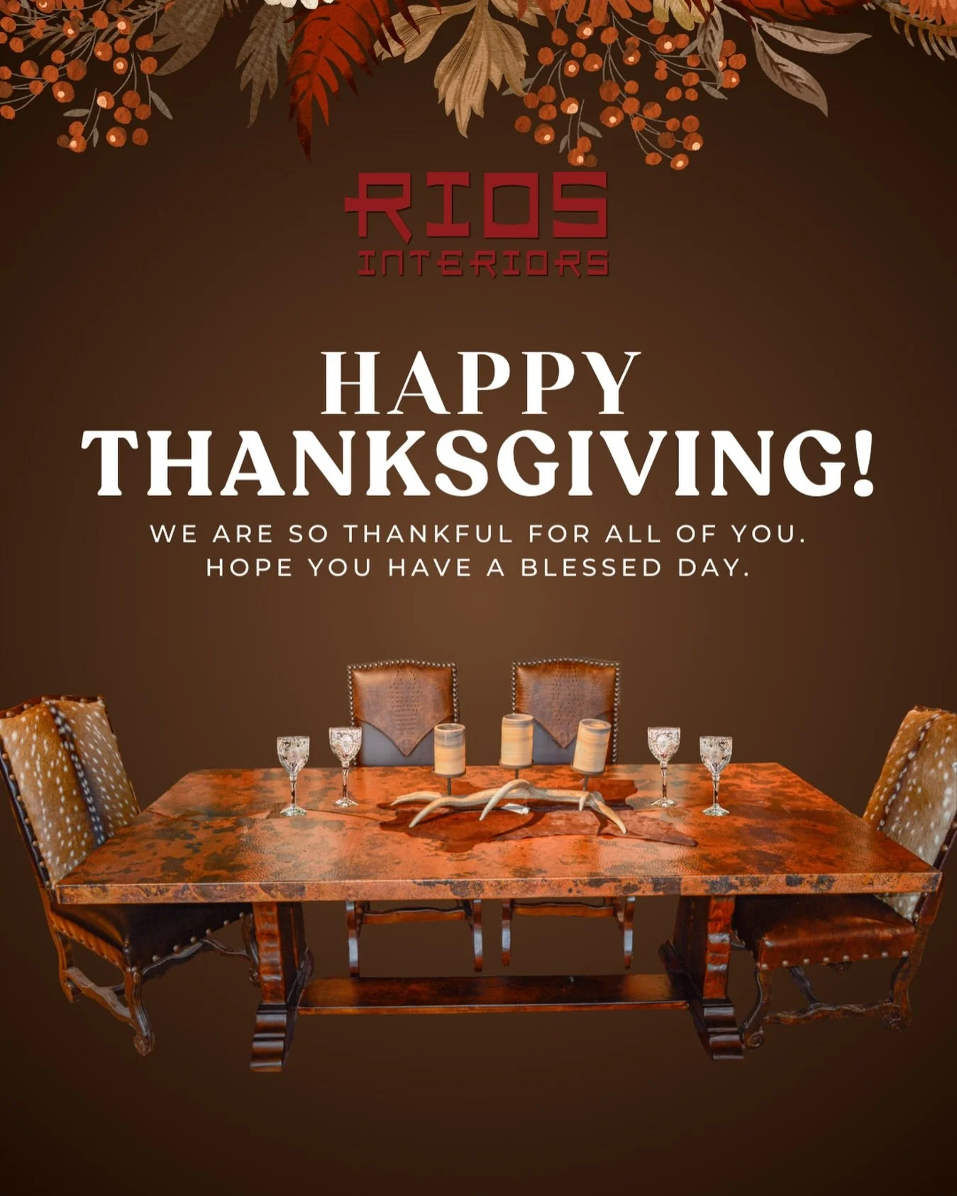 Happy Thanksgiving Y&rsquo;all! We are so thankful for all of you and look forward to seeing you at our Anniversary Sale on December 6th. We hope you have a blessed day. 🤎🦃 

We will be closed today &amp; will be open tomorrow! 

#thanksgiving #hap