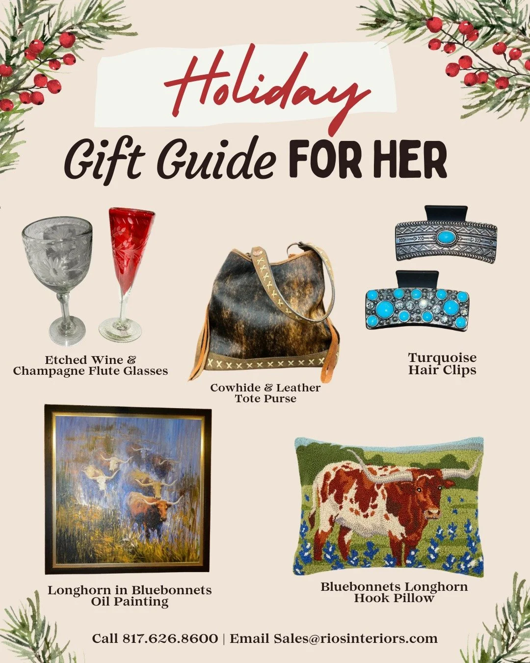✨ Holiday Gift Guide: For Her ✨
Searching for the perfect gift for your wife, sister, or grandma? Our top in-stock picks are here to make holiday shopping effortless. From stunning gold &amp; turquoise jewelry, elegant pewter silver dining accessorie