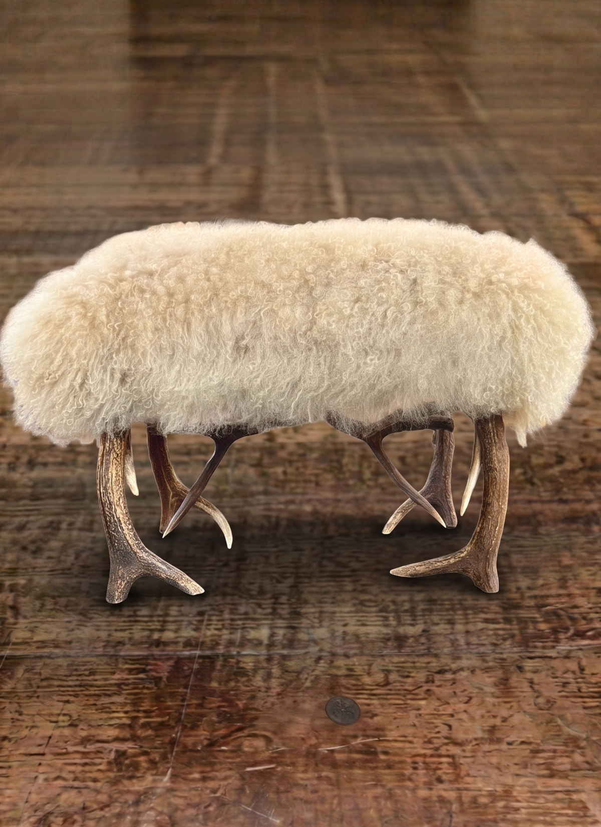 Yellowstone Tibetan Sheep Ottoman