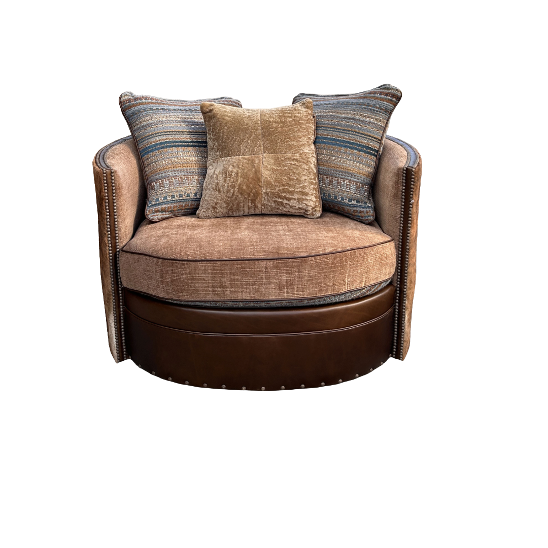The Cowtown Classic Swivel Chair