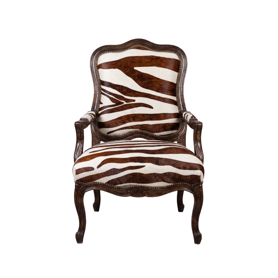 Zebra Hide Accent Chair