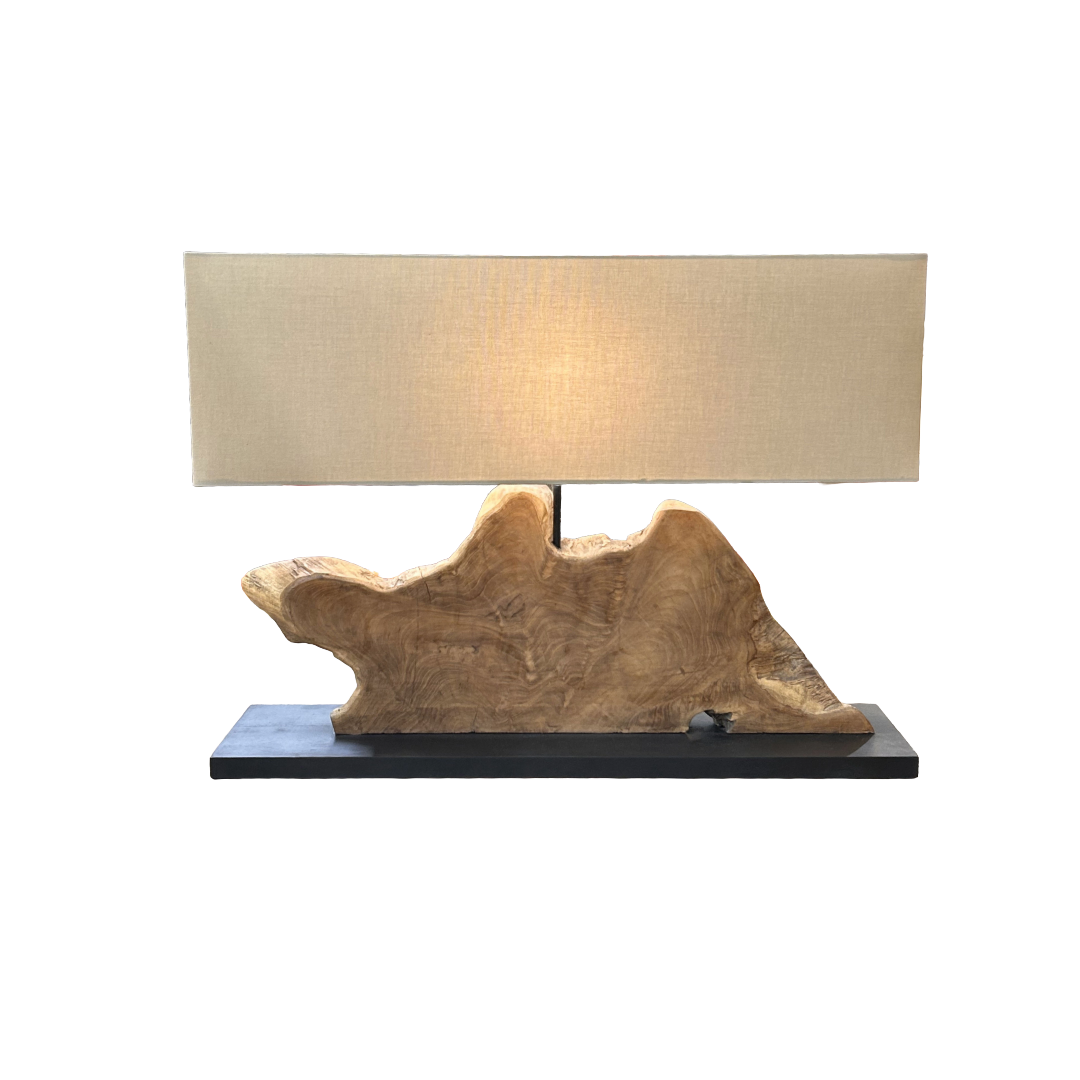 Natural Acacia Wood Table Lamp