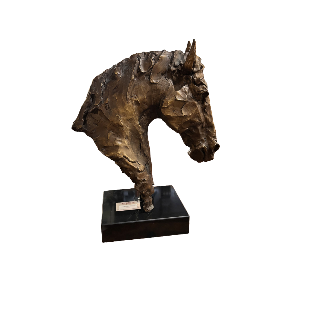 Horse Bust In Marble