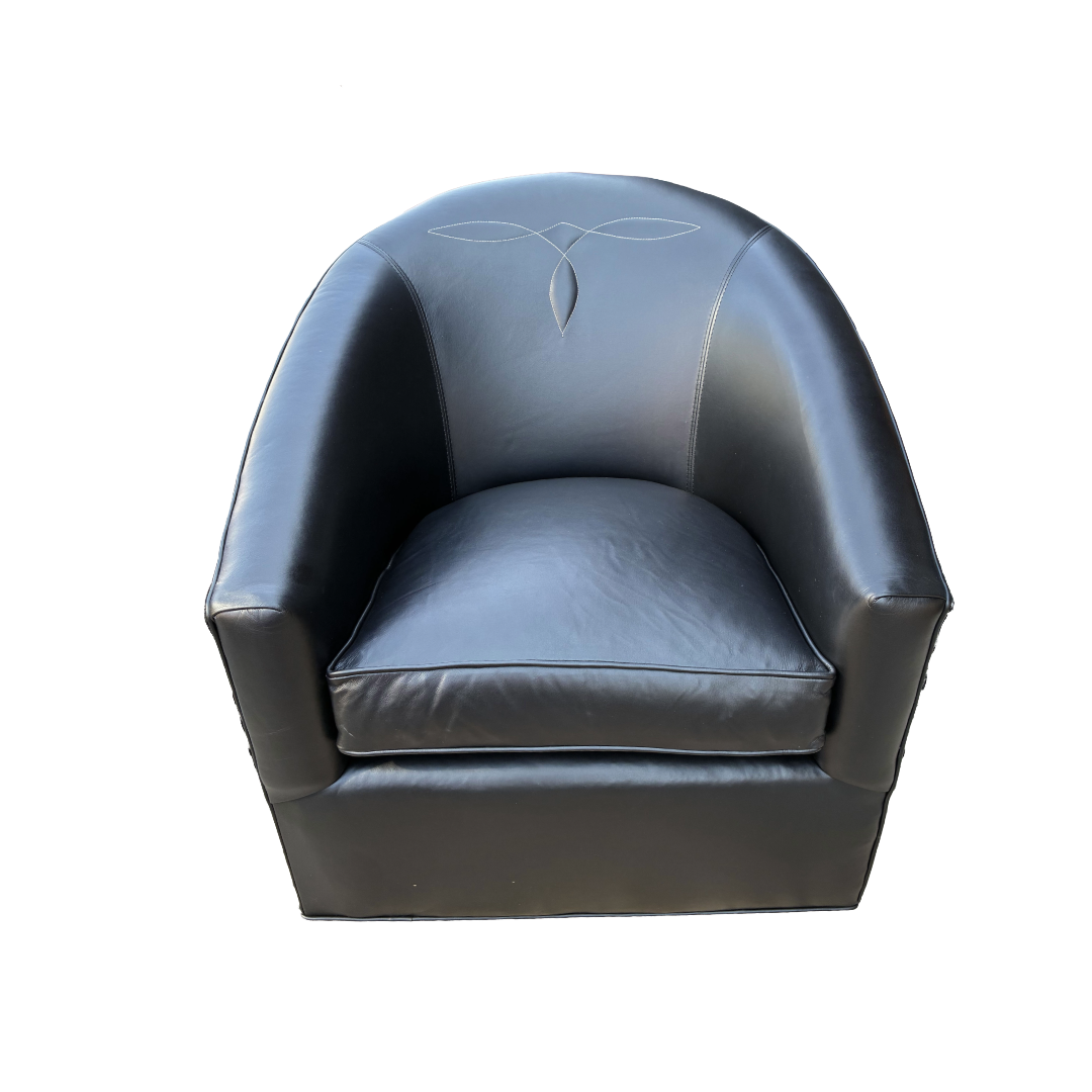 Black Boot Stitch Barrell Chair.png