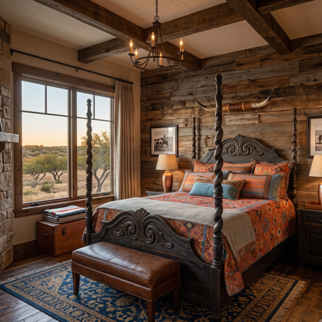 Black Cheyenne Handcarved King Bed
