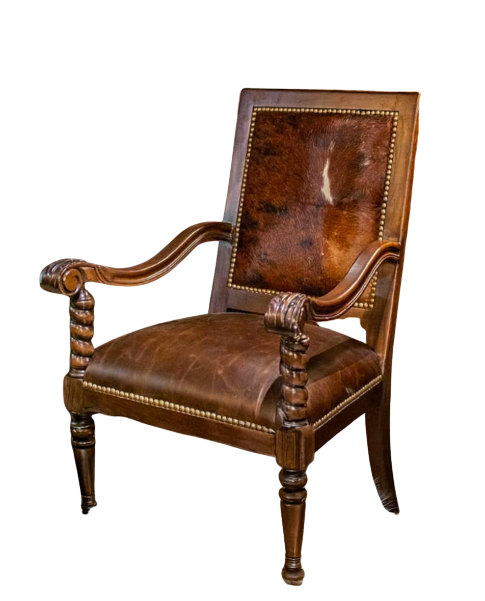 The Patron Hand-Carved Arm Chair