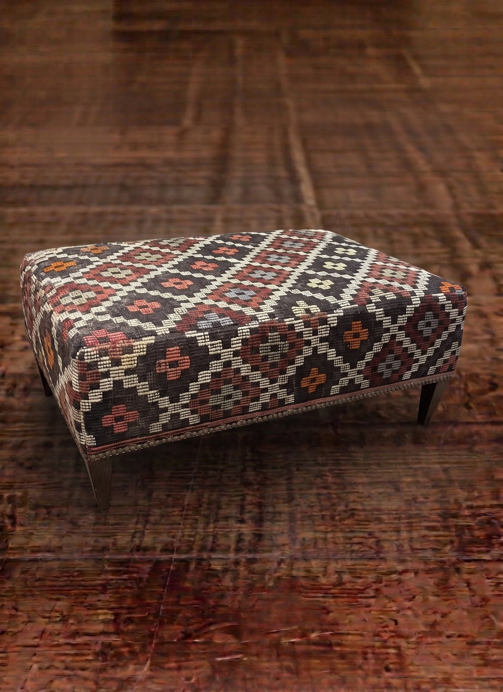 The Vintage Kilim Ottoman