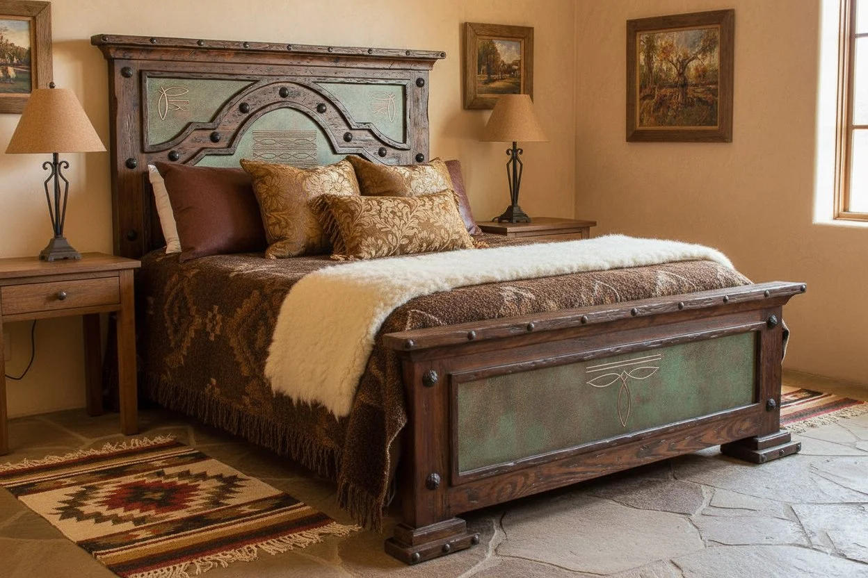 Patina Boot-stitch Bed