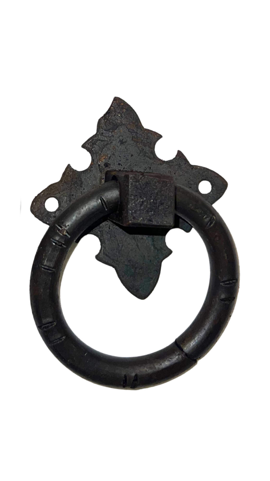 Wrought Iron Ring Handle 3"