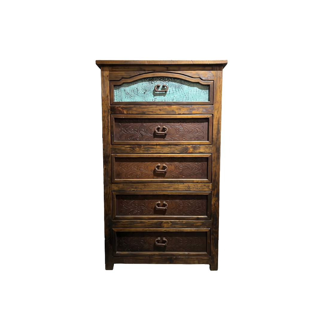 Hand Tooled and Croc Highboy