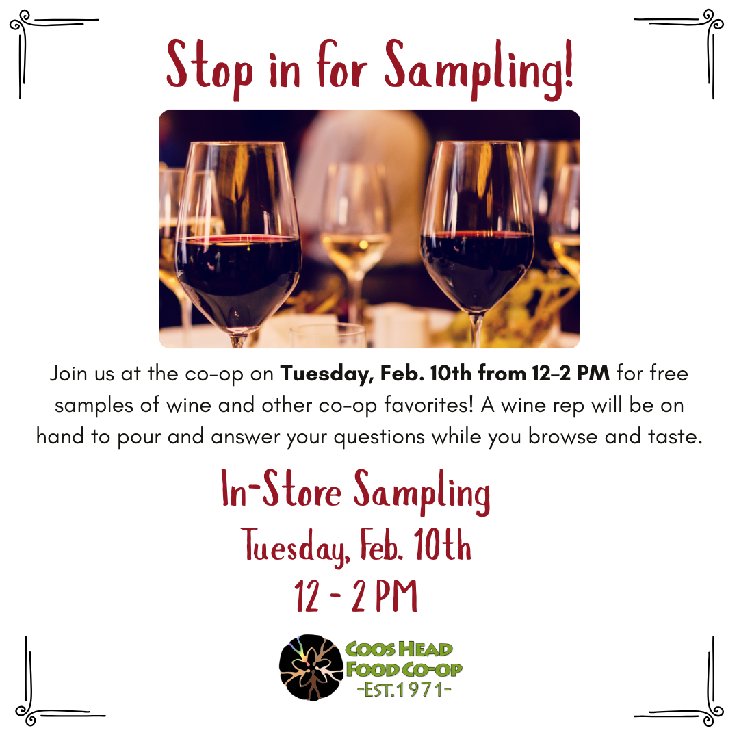 Stop in for Samples!