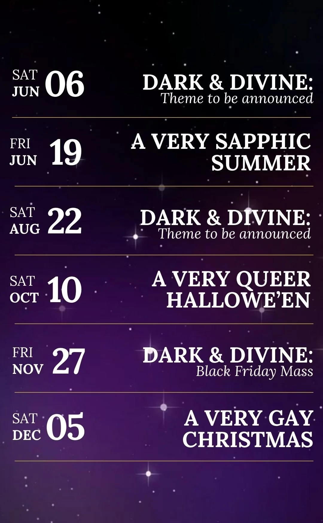 CONJURED EVENTS