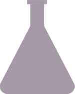 Illustration of a purple laboratory flask