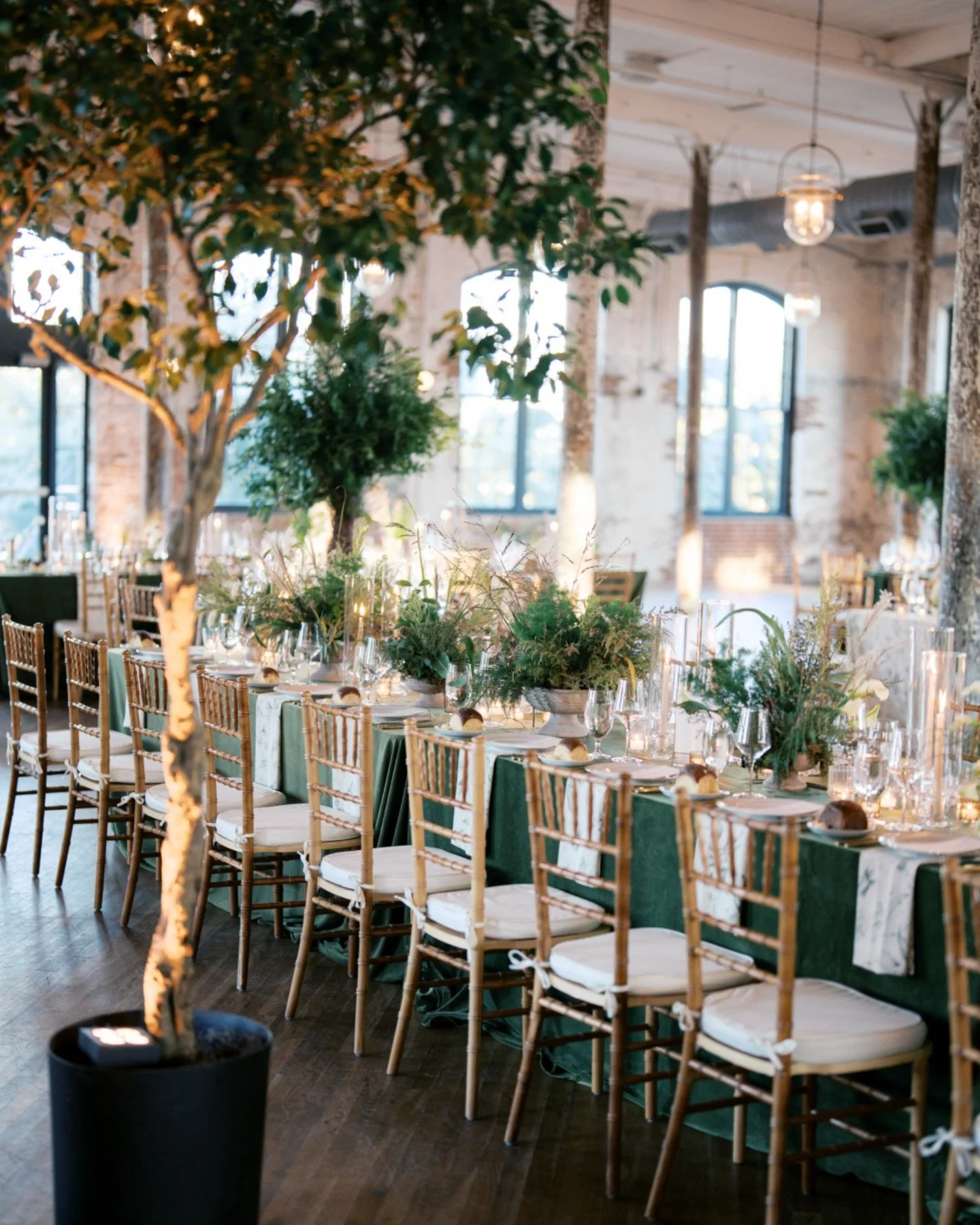 A look at Meghan + Brandon&rsquo;s romantic, warm, intimate fall reception 🌳 green was absolutely the standout color of 2025 - what are your wedding color palette predictions for next year?