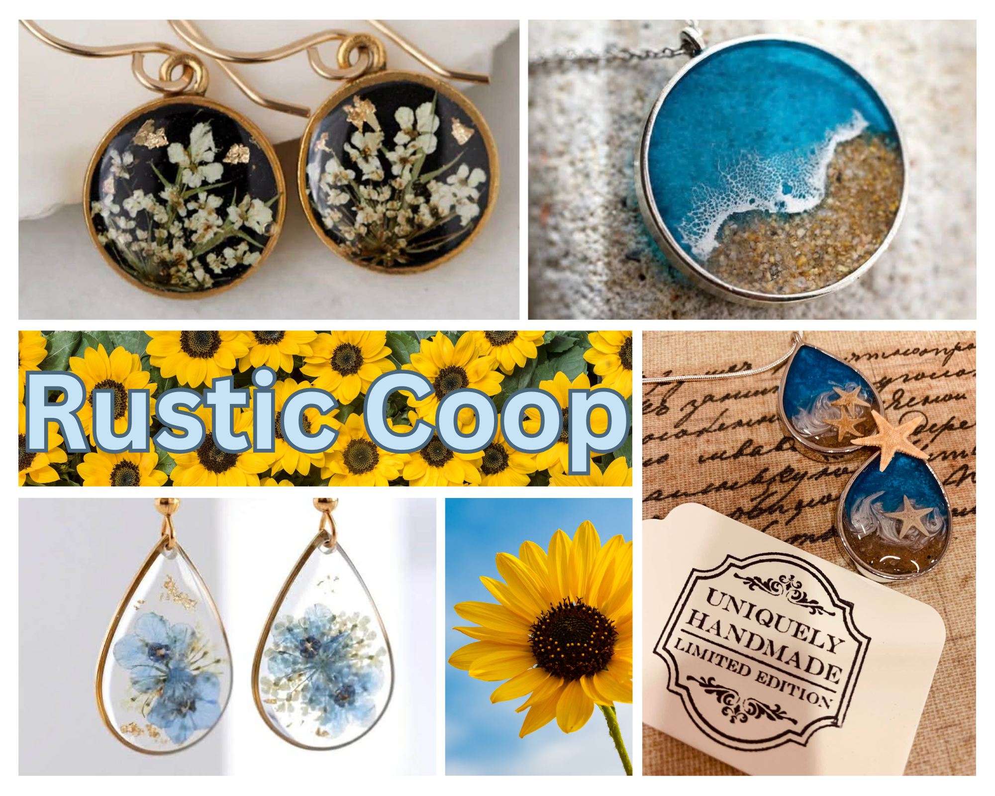 UV Resin Jewelry  Workshop with Rustic Coop