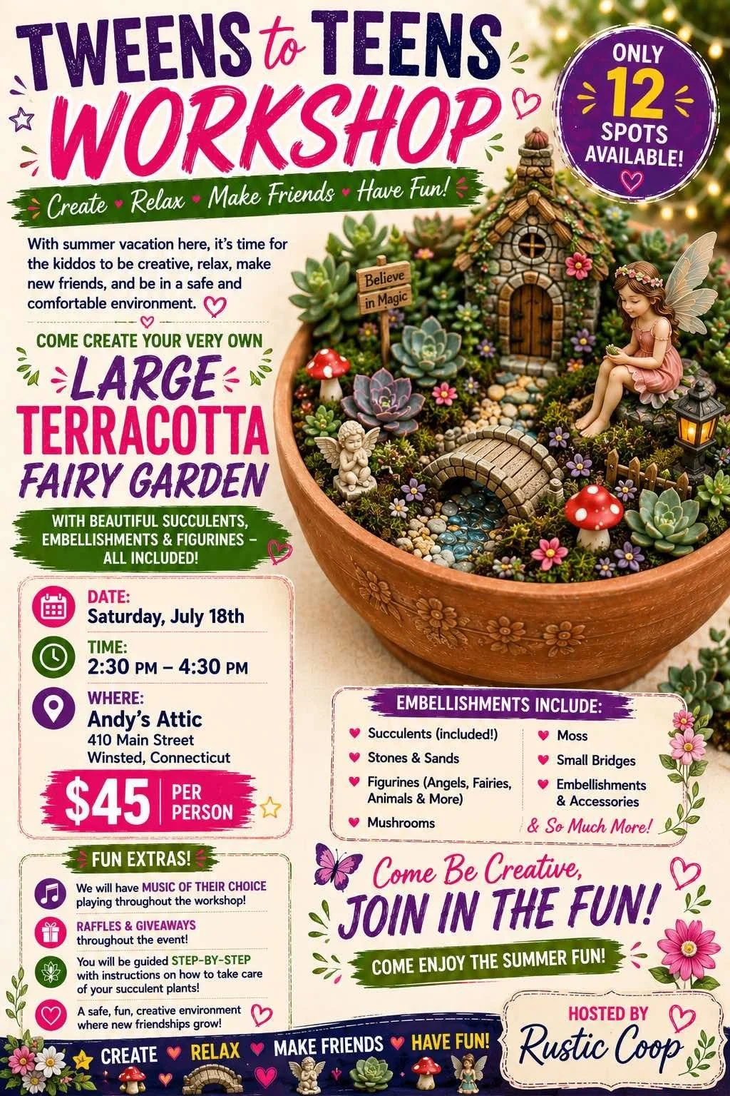 Tween-Teen Workshop Fairy Garden
