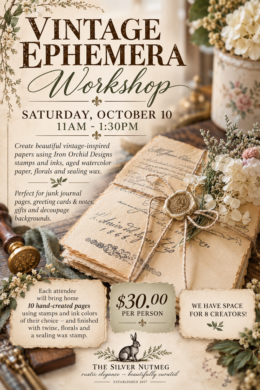Vintage Ephemera Workshop with The Silver Nutmeg