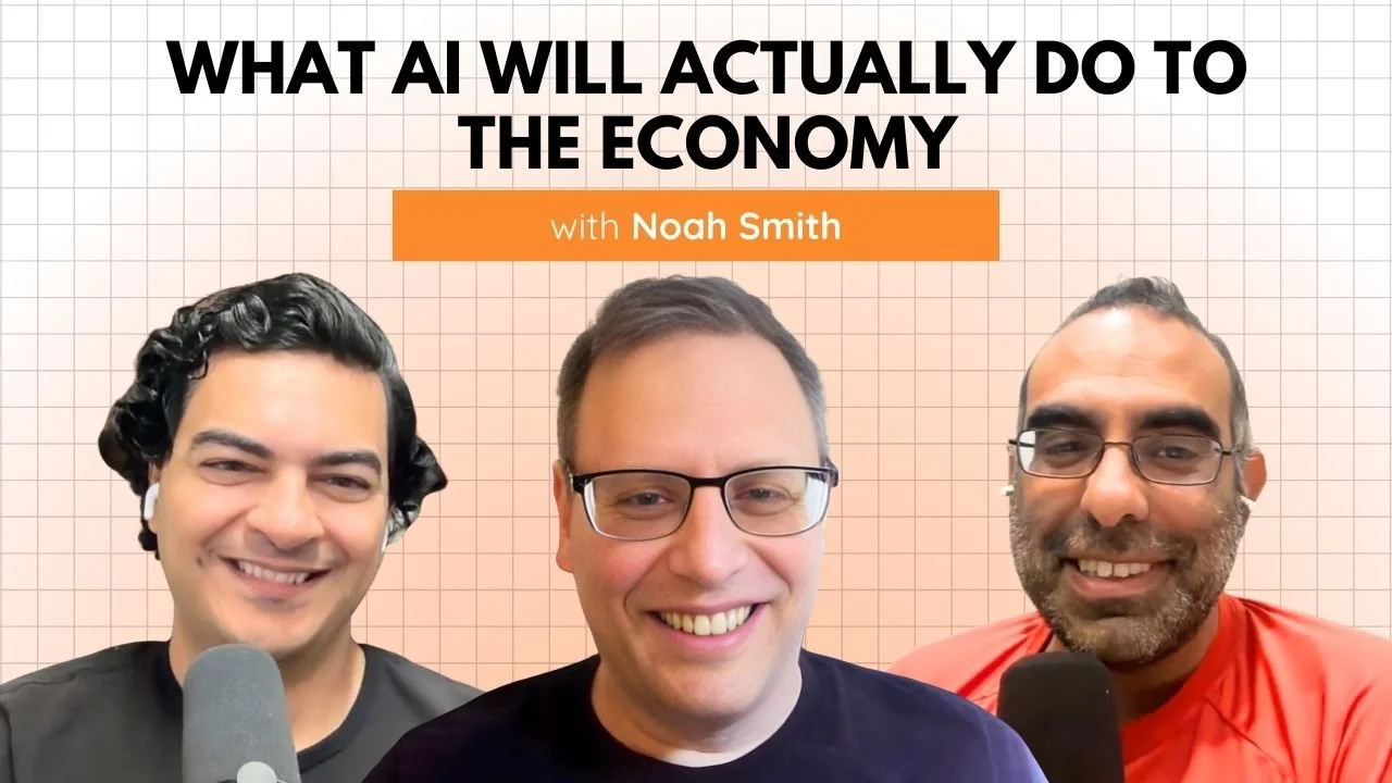 Economist Noah Smith joins Founders in Arms to discuss AI’s impact on jobs, markets, productivity, and why the real threat may not be the economy—but AI-enabled bioterror.