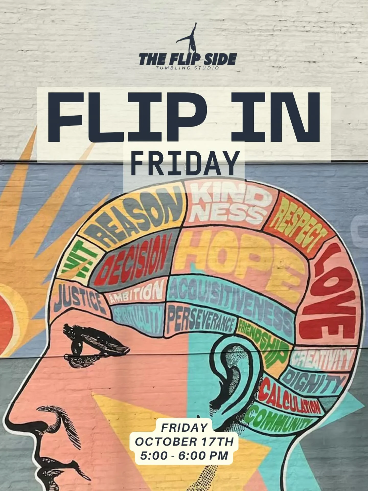 Full in 15 minutes! This month&rsquo;s Flip in Friday open gym will be October 17th from 5:00-6:00 pm. Open to the first 8 to enroll through the link in the story!
