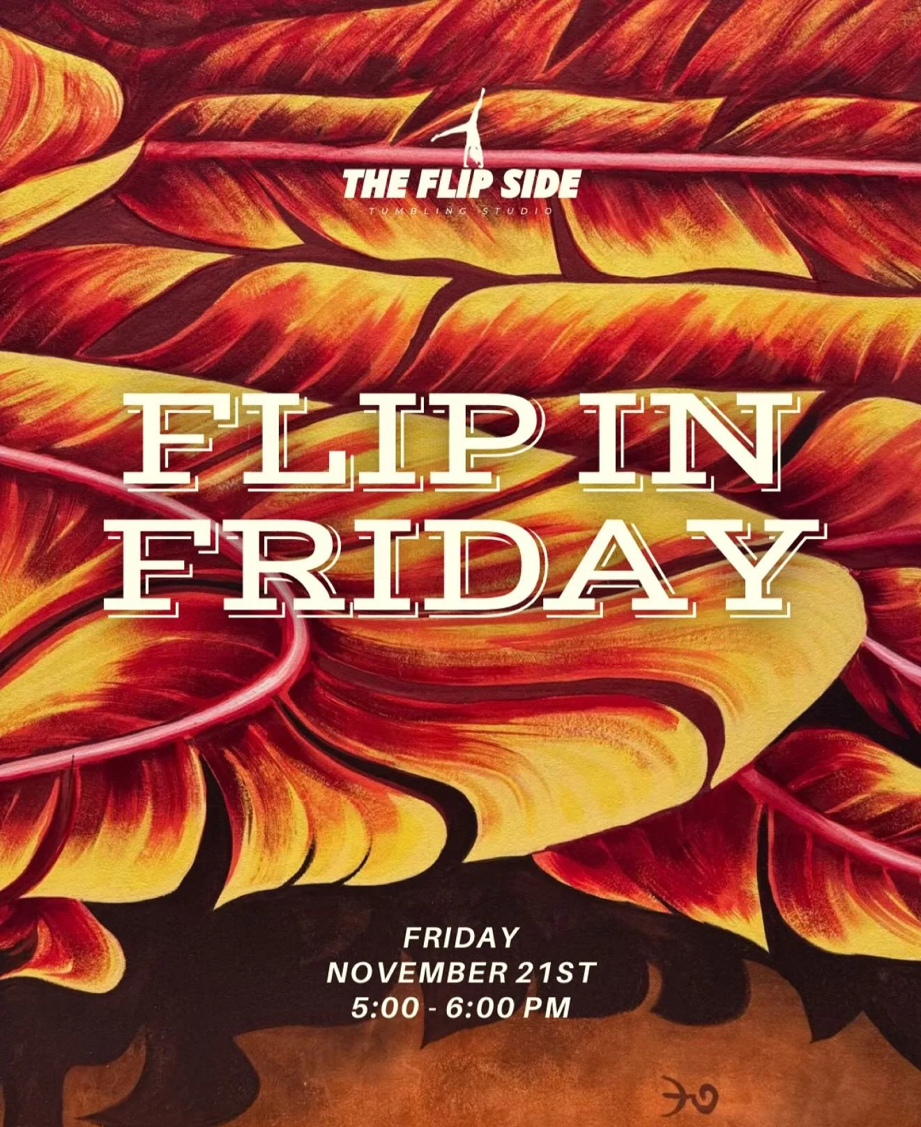 This Friday is Flip in Friday from 5:00-6:00! Coached open gym for up to 8 athletes. Find the link in the story, it fills up fast 😉🤸🏻&zwj;♀️