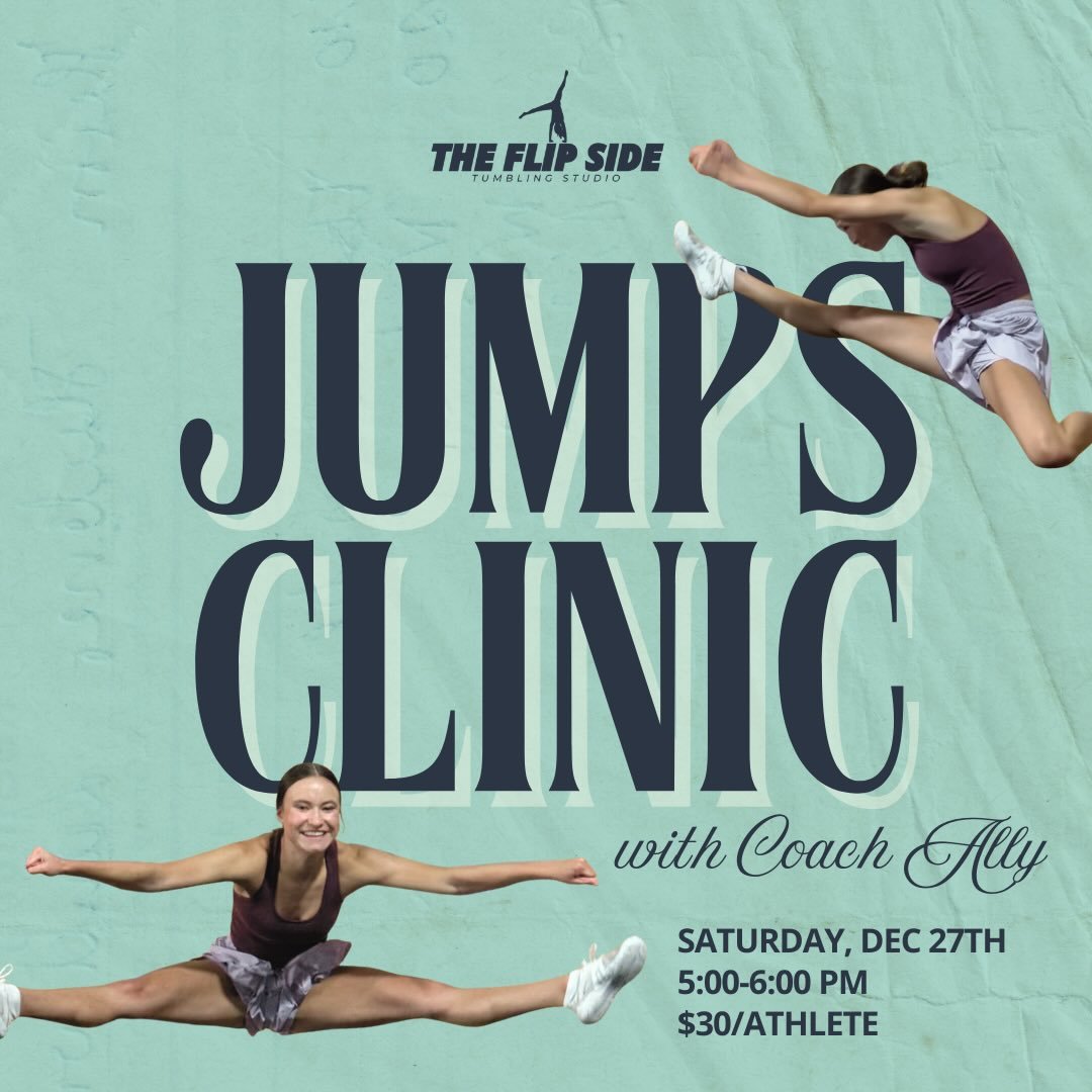 It&rsquo;s time to get jumpin, Coach Ally is back! Pop-up Jumps Clinic on 12/27 from 5:00-6:00. Open to Junior High &amp; High School Athletes trying out for Cheerleading. Open to first 8 athletes to enroll. Find the link through the story!