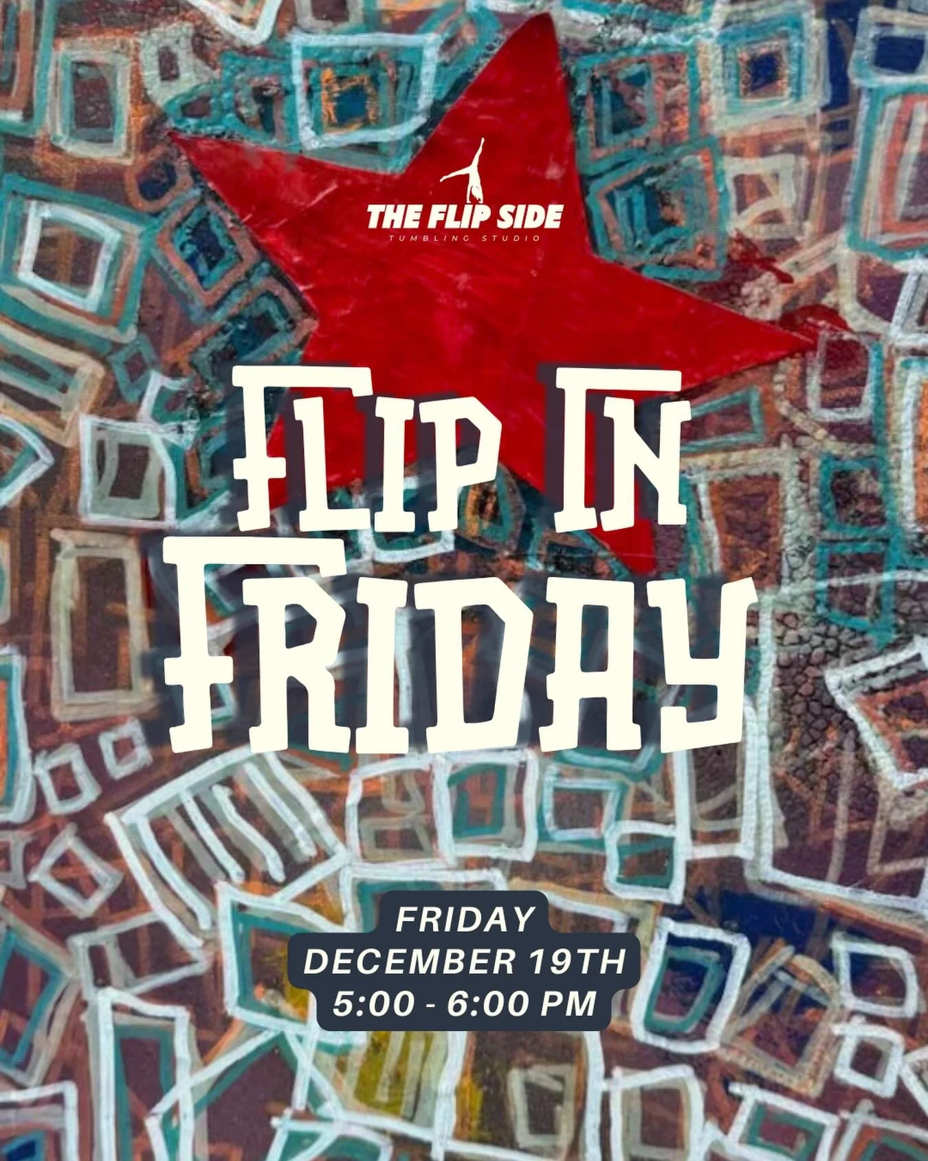 Flip in Friday Open Gym! Friday December 19th from 5:00-6:00 pm. Link in story. Open to all, first 8 athletes to register. Flip on in before the holidays 🤸🏻&zwj;♀️🎄🎁