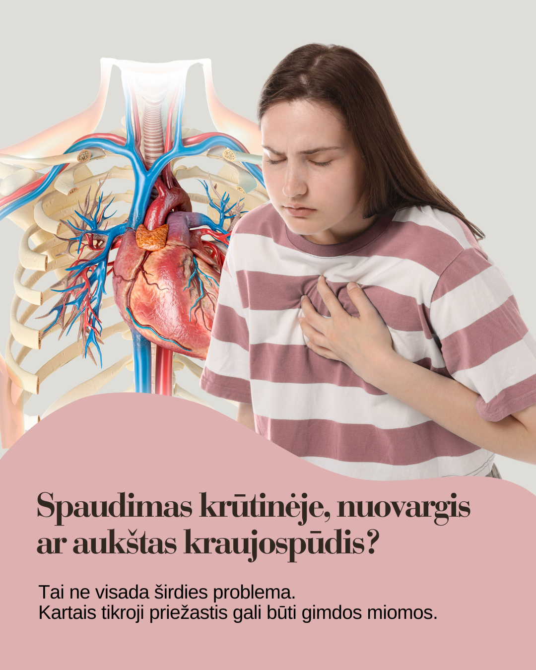 Spaudimas krūtinėje, nuovargis ar aukštas kraujospūdis?