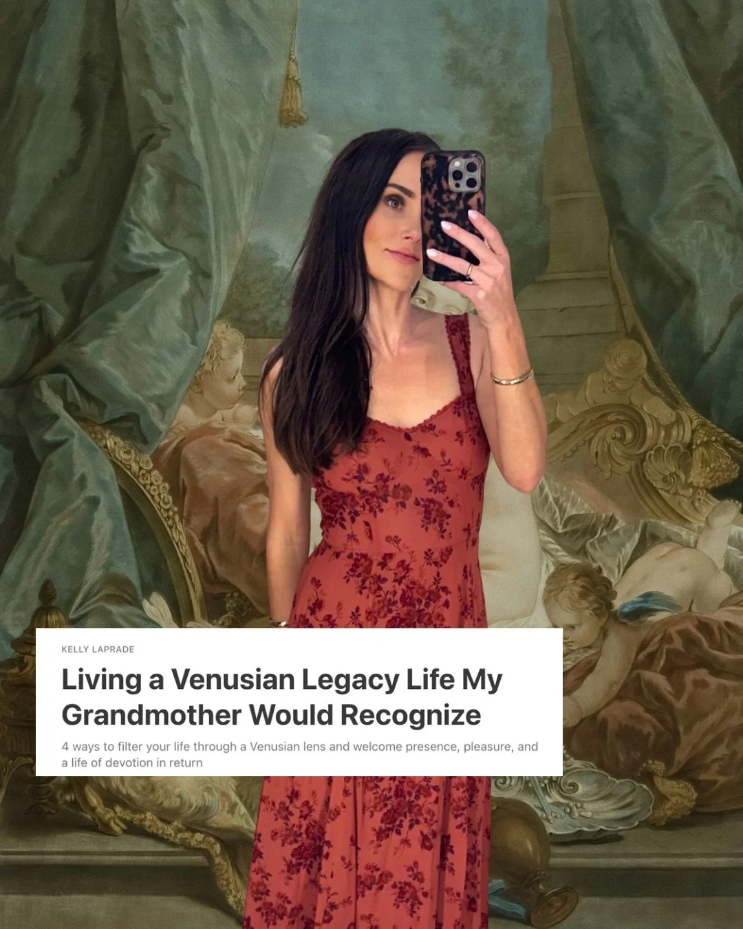What is a Venusian Legacy Life? 🌿🌹🐚🍓🪞🪽

It&rsquo;s a term I coined for a life that&rsquo;s rich in beauty, pleasure, and devotion &mdash; the kind of life I want for myself and my family.

Not abundant in the sense of more. Abundant in the sens