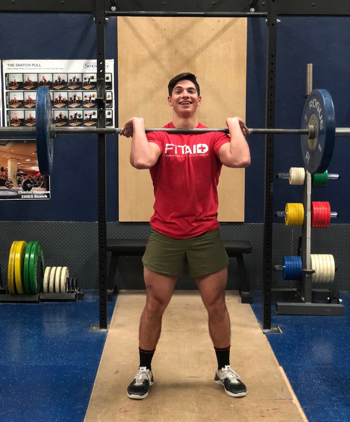 Coach Ant about to hit a Clean and Jerk Sacramento Fitness